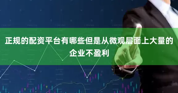 正规的配资平台有哪些但是从微观层面上大量的企业不盈利
